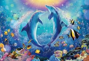 ラッセン ブロンズ像 オーナメント イルカ オブジェ レア 希少 置物