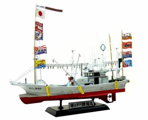 アオシマ　プラモデル　1/64　漁船No.02　大間のマグロ一本釣り漁船　第三十一漁福丸　フルハルモデル