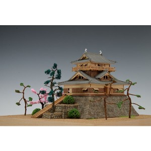 【送料無料】　木製建築模型　1/150　丸岡城