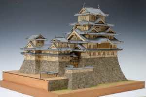 【送料無料】　ウッディジョー　木製建築模型　1/150　姫路城　レーザーカット加工　リニューアル改良版