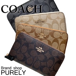 コーチ 財布 レディース F88913 COACH 折り財布 シグネチャー ミディアム ジップ アラウンド ウォレット F88913 レディース WWW