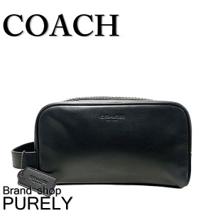 コーチ COACH バック アクセサリーポーチ メンズ  アウトレット レザー トラベルキット 2522 QBBK ブラック コーチ COACH メンズ MMM