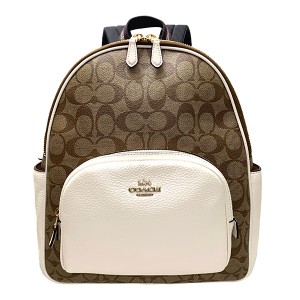 コーチ COACH バック リュック・デイパック レディース アウトレット PVCコーティングキャンバス レザー シグネチャー 5671 IMDJ8 カーキ