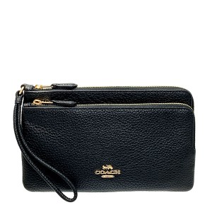 コーチ COACH 財布 長財布 レディース アウトレット レザー リストレット カードスロット ジップアラウンド C5610 IMBLK ブラック コー