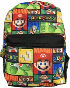 スーパーマリオ  リュック  バッグ 肩掛け マリオ ルイージ ヨッシー スイッチ バッグパック ゲーム 子供 ゲームケース 収納 Super Mario