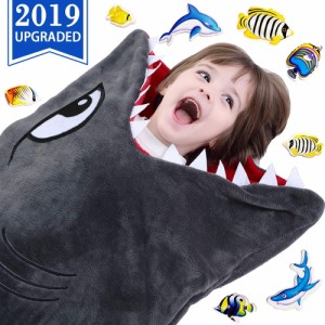 CozyBomB サメのブランケット 寝袋 CozyBomB Shark Tails Animal Blanket for Kids 子供 キッズ 毛布 フリース ぬいぐるみ バスローブ ク