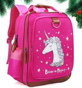 ユニコーン リュック ピンク バックパック [並行輸入品] Girls Backpack Pink Unicorn 15| Waterproof School-Kindergarten Bag,Toddler-
