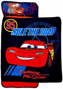 ディズニー カーズ ライトイン マックイーン メーター [並行輸入品] Disney Cars Toddler Rolled Nap Mat, Rule The Road