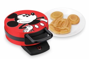 ディズニー ミッキーマウス ワッフルメーカー レッド [並行輸入品] Disney DCM-12 Mickey Mouse Waffle Maker, Red