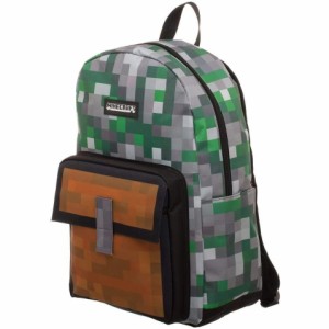 Minecraft マインクラフト バックパック スクエア型 ドットプリント リュック (約46cm) [並行輸入品]