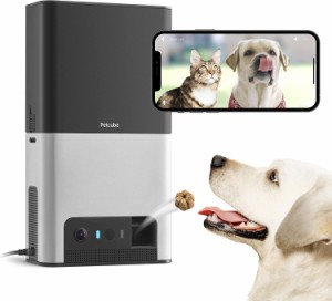 Petcube Bites 2 - 犬と猫用のトリートディスペンサーとAlexa内蔵のWi-Fiペットカメラ [並行輸入] 1080p HD Video, 160° Full-Room View