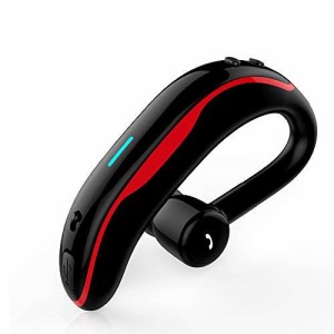 イヤホン Bluetooth ヘッドセット 片耳 スポーツ ワイヤレス イヤホン iPhone/Android/ipad適用 レッド
