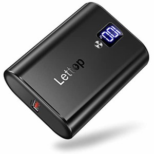 モバイルバッテリー PSE認証済 Lettop モバイルバッテリー 10000mAh 大容量 小型 軽量 18W PD対応/USB-A+USB-C 2ポート/QC3.0搭載 スマホ