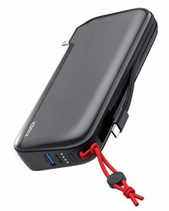 モバイルバッテリー PSE認証済 IDMIX GaN モバイルバッテリー ＆ 充電器 PD65W QC22.5W 20000mAh 折りたたみ式 パワーバンク ACプラグ搭