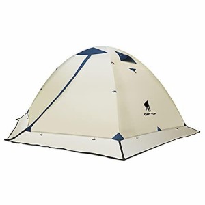 テント GEERTOP テント 2人用 ソロテント キャンプ テント ツーリングテント 冬用テント 軽量テント 防水 4シーズン スカート付き 二重層
