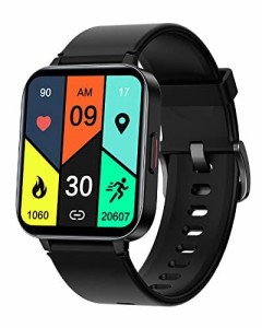 スマートウォッチ 2022新登場 1.70インチ大画面 Bluetooth5.0 Smart Watch 活動量計 腕時計 歩数計 スポーツウォッチ 100種類運動モード 