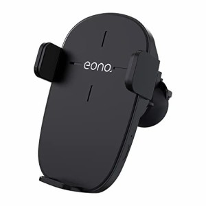 Eono(イオーノ) C3車載ワイヤレス充電器 Qi急速充電 スマホスタンド 最大15W出力 車載スマホホルダー エアコン吹き出し口式＆粘着式兼用 