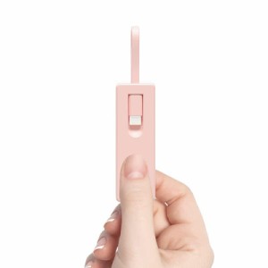モバイルバッテリー PSE認証 FODEGO モバイルバッテリー 軽量 小型 iPhone 5000mAh Lightning ケーブル内蔵 コンパクトType-C出力入力 PD