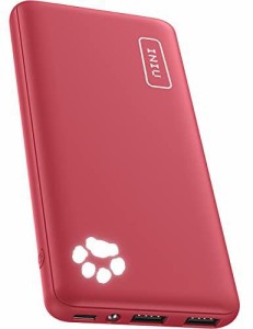 モバイルバッテリー PSE認証 INIU モバイルバッテリー 10000mAh (大容量 最軽量 小型 3台同時充電)【USB-C入出力ポート PSE認証済 LEDラ