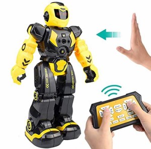 ロボット 子供のおもちゃ ラジコンロボット玩具 歌うことができる 踊ることができる 遠隔操作 手振り制御 (ブラック) [並行輸入品]