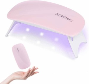 Aokitec UVライト レジン用　レジン UVライト ネイルライト　Mini 硬化用UVライト　UV　LED ネイルドライヤー 赤外線検知 2段階タイマー