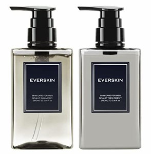 EVERSKIN 濃厚泡スカルプシャンプー＆トリートメント セット メンズ アミノ酸シャンプー ギフト ボタニカル トリートメント オーガニック