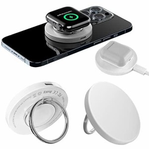 [XLAS] 2023NEW 3 in 1 ワイヤレス充電器 Magsafe対応 AirPods Apple Watch充電器 ホルダー グリップ スタンド マグセーフ 充電器 マグネ
