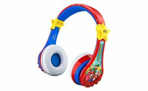 【並行輸入品】 eKids スーパーマリオ ワイヤレス Bluetooth マイク付き ポータブルキッズヘッドフォン 音量を下げて聴覚を保護 充電式バ