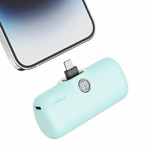 モバイルバッテリー PSE認証済み  iWALK モバイルバッテリー 超小型 iPhone 4800mAh Lightning コネクター内蔵 コードレス 軽量 直接充電