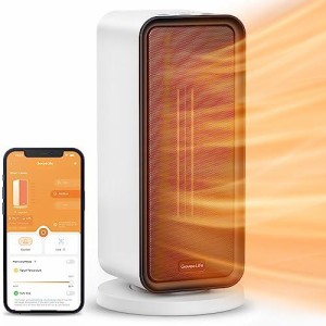 GoveeLife セラミックヒーター 電気ヒーター セラミックファンヒーター 省エネ&節電 タイマー機能 Wi-Fi & アプリ & 音声コントロール 80