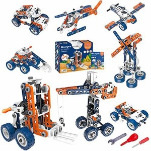 CANDYCOOL 12-IN-1 152pcs 子供おもちゃ人気 組み立て 車 おもちゃ 知育玩具 車セット 積み木 キッズトイ 子供向け 小学生 女の子 男の子