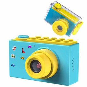 BlueFire 子供用カメラ キッズカメラ 防水 録画機能デジタルカメラ 10メートル防水機能付き フルHD 1080P 800万画素 2インチスクリーント