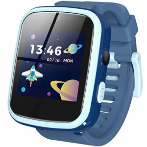 AGPTEK 日本正規品 キッズ 腕時計 スマートウォッチ 子供用 smart watch for kids 腕時計 時計 男の子 文字盤DIY タッチスクリー 8GB内蔵