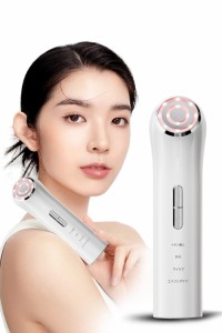 【新モデル】 美顔器 RF美顔器 EMS 美容器 イオン導入 微電流 3色LED 光エステ 1台多役 イオン美顔器 4種類モード 3段階レベル 多機能美