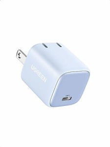 UGREEN Nexode Mini 30W PD 充電器 USB-C 急速充電器 GaNFast?U(窒化ガリウム)採用 超小型 折畳式プラグ PD/PPS/QC4+/SCP規格対応/PSE技