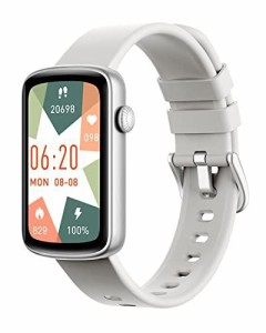 SHANG WING スマートウォッチ レディース リストバンド 型 腕時計 iPhone/Android対応 Smart Watch 着信通知 24時間 睡眠測定 女子生理サ