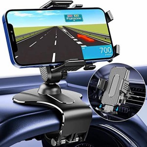 【新型】スマホホルダー 車 クリップ式 エアコン吹き出し口/ダッシュボード用 2in1 車用スマホスタンド ハイスピリット スマホホルダース