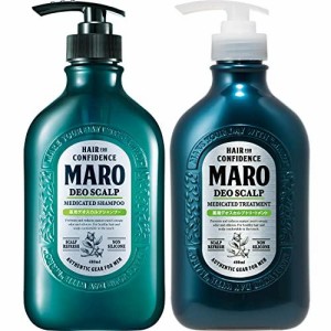 MARO(マーロ) シャンプー&トリートメント薬用 デオスカルプ [グリーンミントの香り] セット 480ml×2 メンズ [医薬部外品]