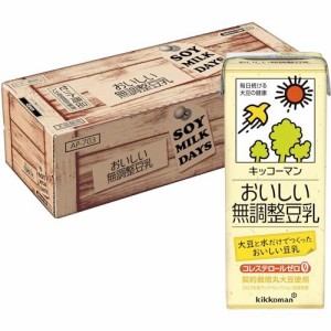 キッコーマン おいしい無調整豆乳 SOYMILK DAYS 200ml×30本