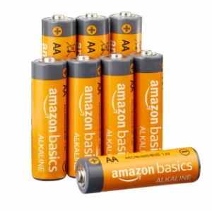 Amazonベーシック 乾電池 単3形 単三電池 アルカリ 保存期限10年 8個セット 1.5V 液漏れ防止