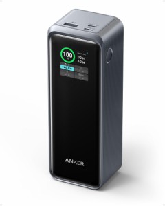 Anker Prime Power Bank (27650mAh, 250W) (モバイルバッテリー 27650mAh 合計最大250W出力 大容量 LEDディスプレイ搭載)【USB Power Del