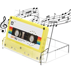 opt！ Cassette Speaker オプト90 カセット スピーカー カセットテープ型 ポータブルスピーカー Bluetooth 5.3 microSDカード対応 TELEC