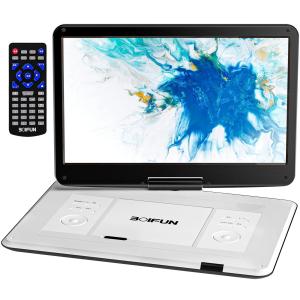 ☆ ポータブルDVDプレーヤー 12.5型 車載用ホルダー付 5時間連続