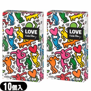◆【ネコポス】【避妊用コンドーム】相模ゴム工業 キース･へリング スムース (Keith Haring) 10個入 x 2箱セット 【送料無料】
