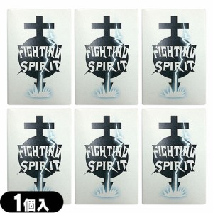 ◆【あす着】【ネコポス】 FIGHTING SPIRIT (ファイティングスピリット) コンドーム Mサイズ 1個入り×6箱セット(計6個)  - コンパクトで