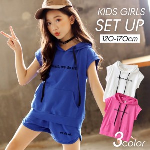 子ども 子供 服 女の子 セットアップ 半袖 キッズ ファッション 夏 夏服 Ｔシャツ ショートパンツ 半ズボン 上下 2点 セット 普段着 パジ