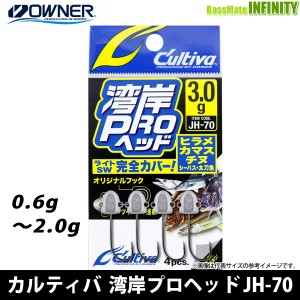 ●オーナー　カルティバ 湾岸プロヘッド JH-70 (サイズ：0.6g-2.0g) 【メール便配送可】 