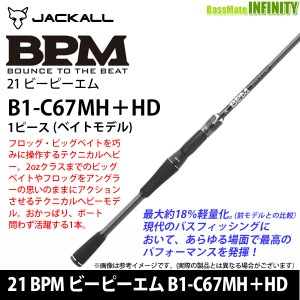 【限定ドライバッグ付き！】ジャッカル　21 BPM ビーピーエム B1-C67MH＋HD (ベイトモデル)