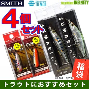 【在庫限定39％OFF】スミス　ボトムノックスイマー35＆ティムコ　シュマリ 67F おまかせ4個セット(福袋) 【メール便配送可】 【fuku5】