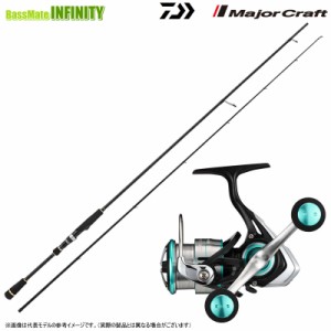 【エギング入門セット】●メジャークラフト　エギゾースト 1G EZ1-832M＋ダイワ　19 エメラルダス LT2500S-H-DH